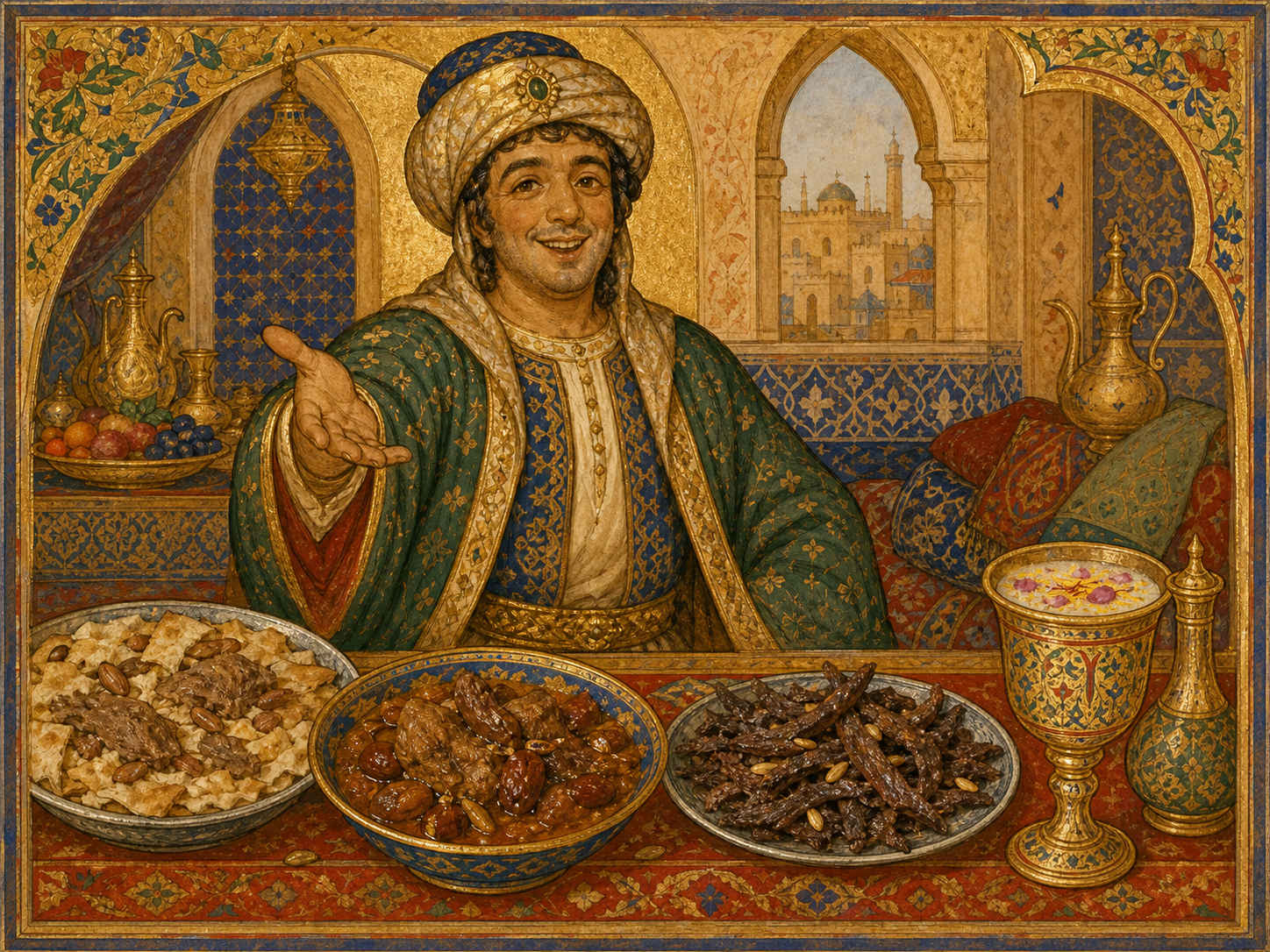 Saladin à table