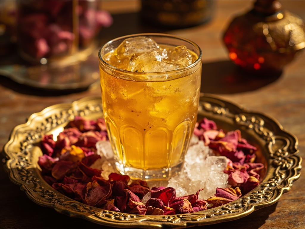 Jullab Iced with Rose Water and Saffron