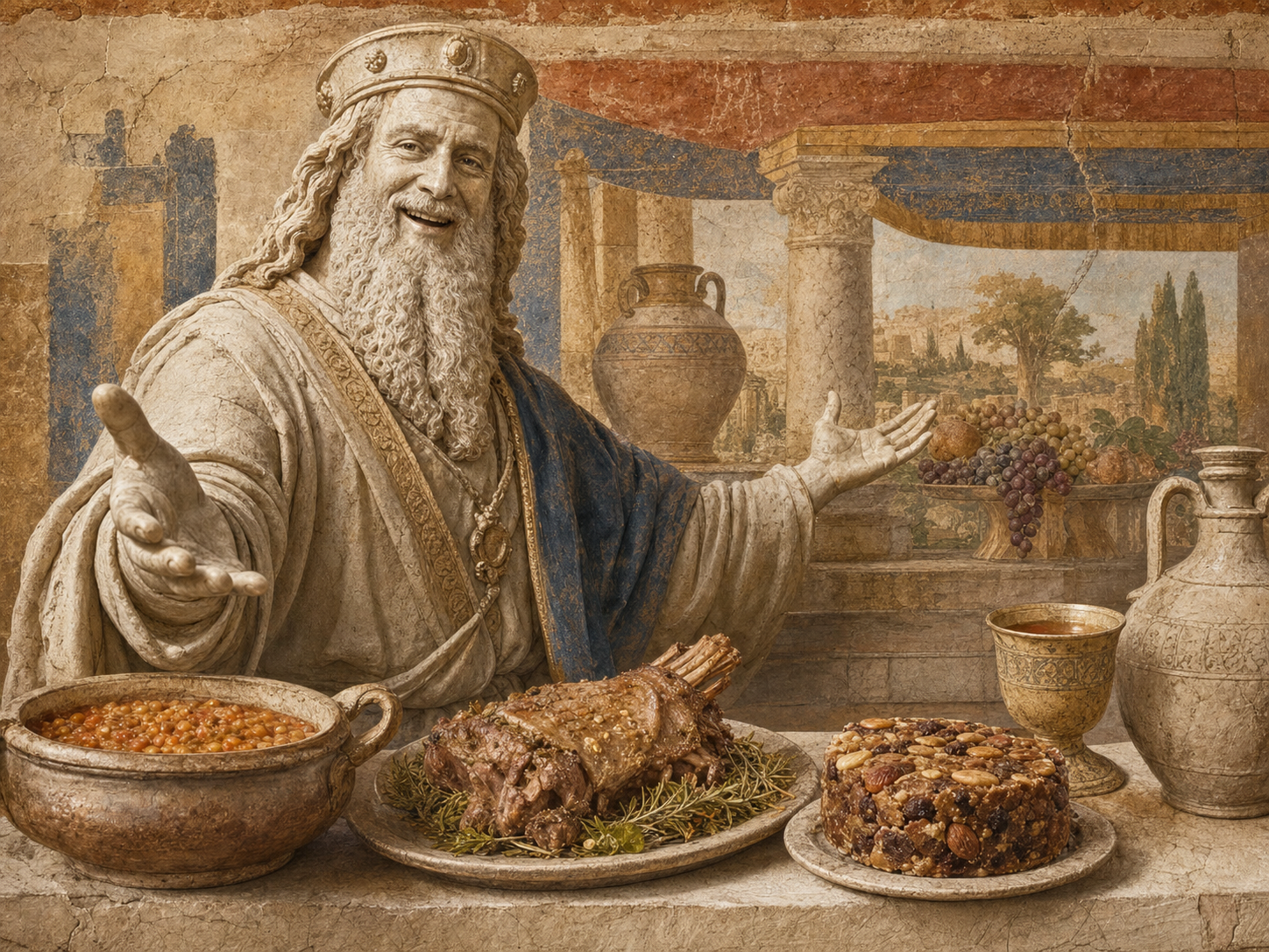 Salomon à table