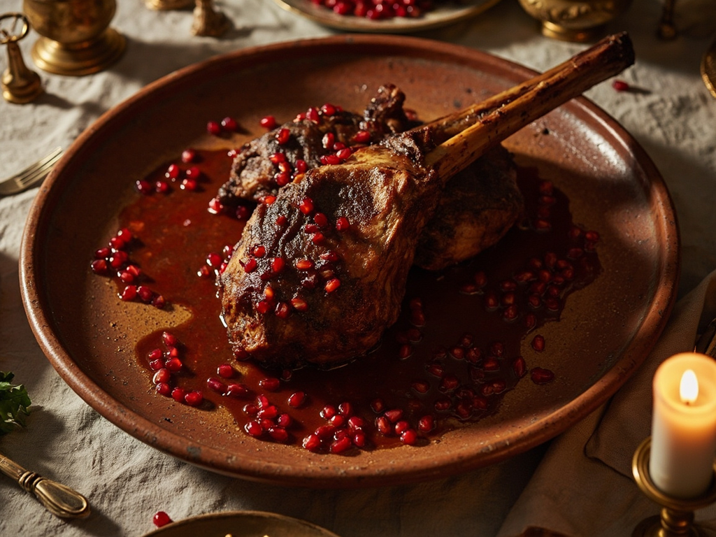 Agneau rôti aux herbes du mishteh royal