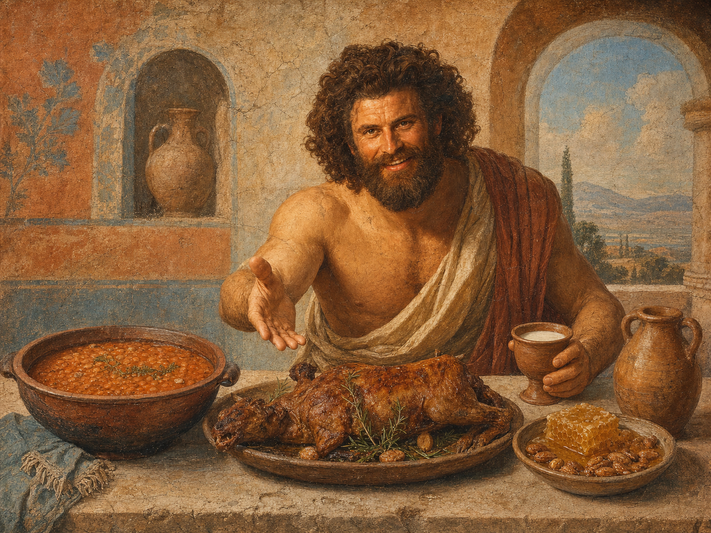 Samson at the table