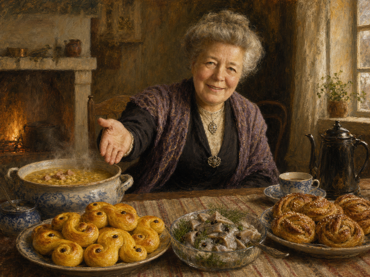 Selma Lagerlöf à table