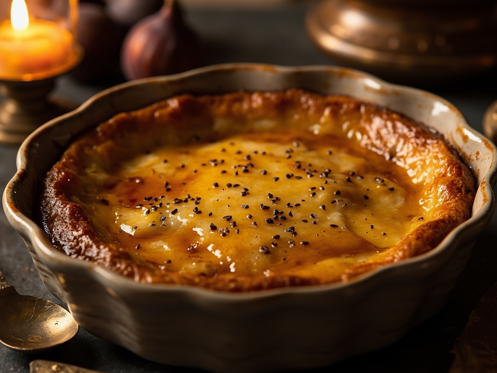 Patina de poires au miel et au poivre