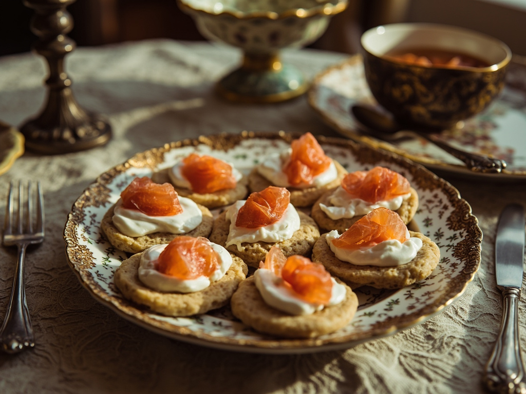 Blini au caviar et à la smetana