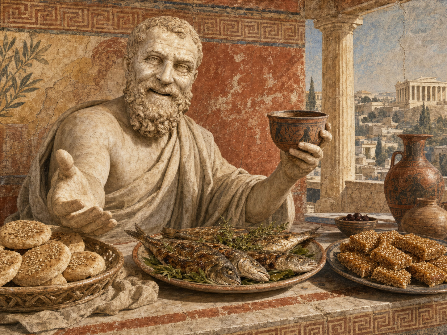 Solon at the table