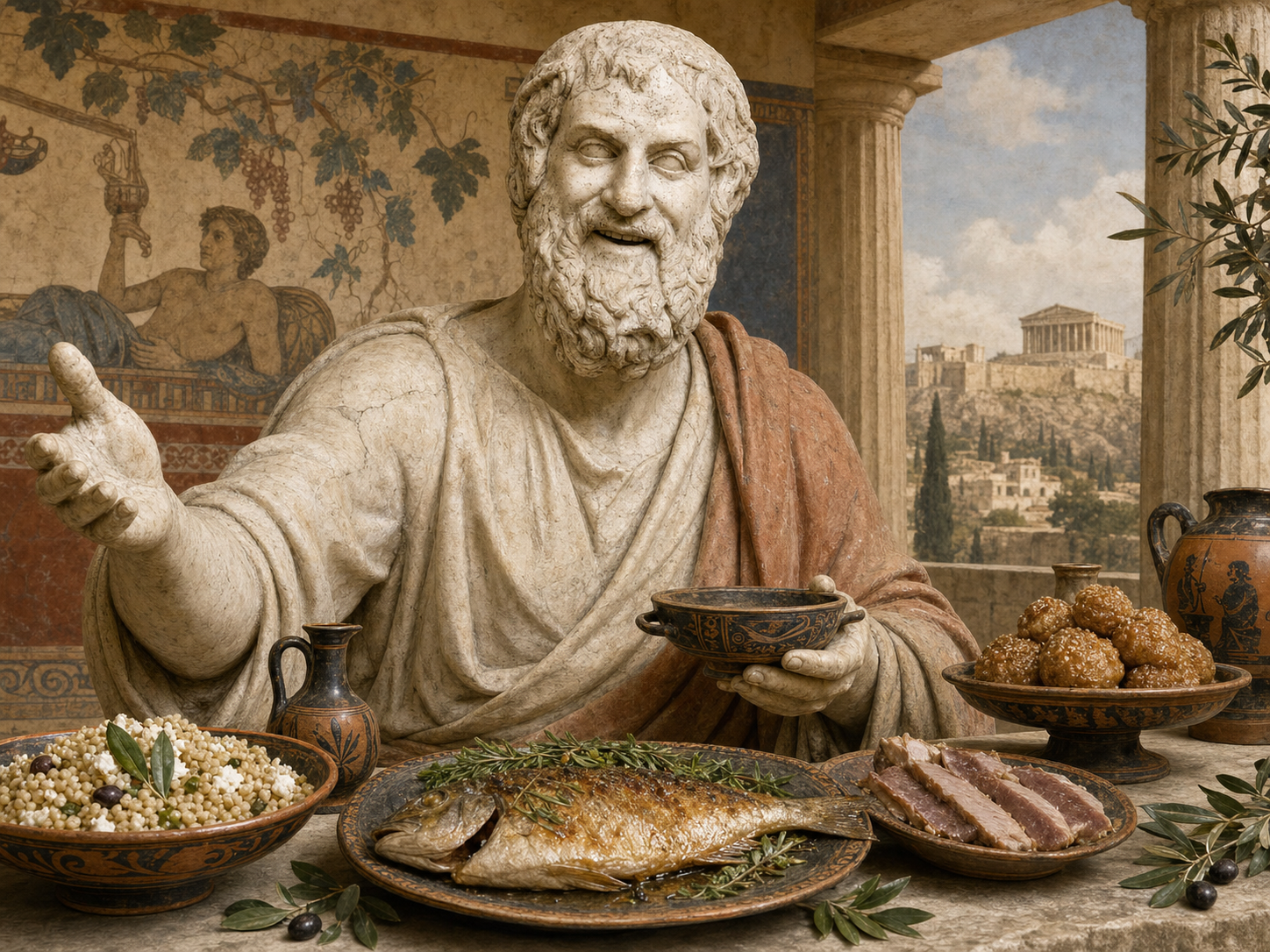 Sophocles at the table