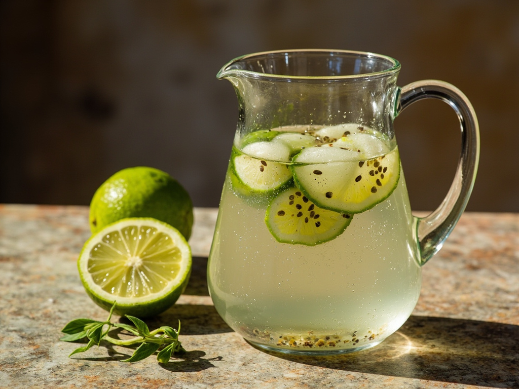 Agua de chía con limón