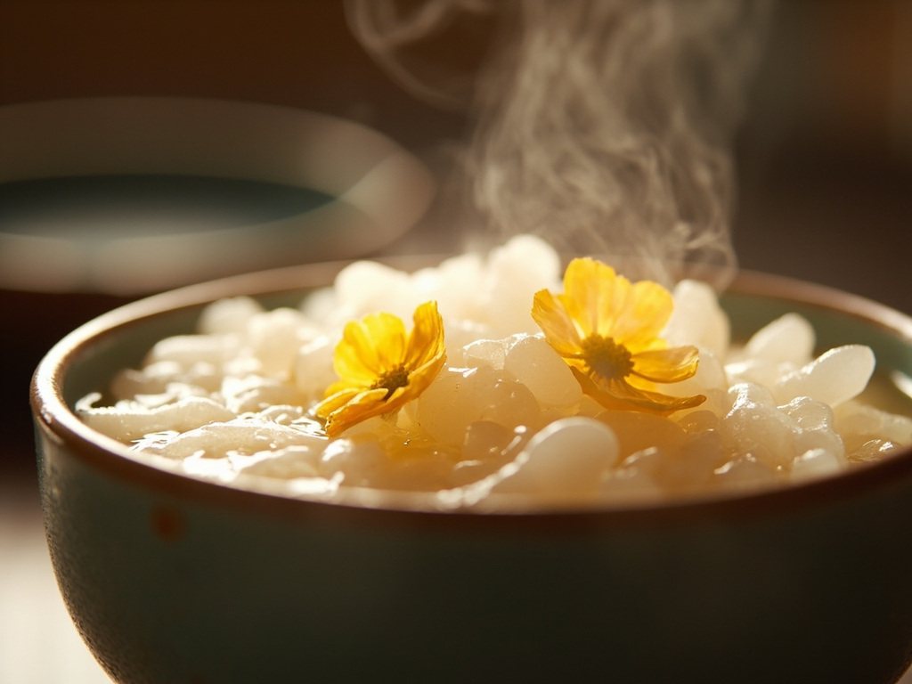 Riz fermenté sucré à l'osmanthe (jiǔniàng)