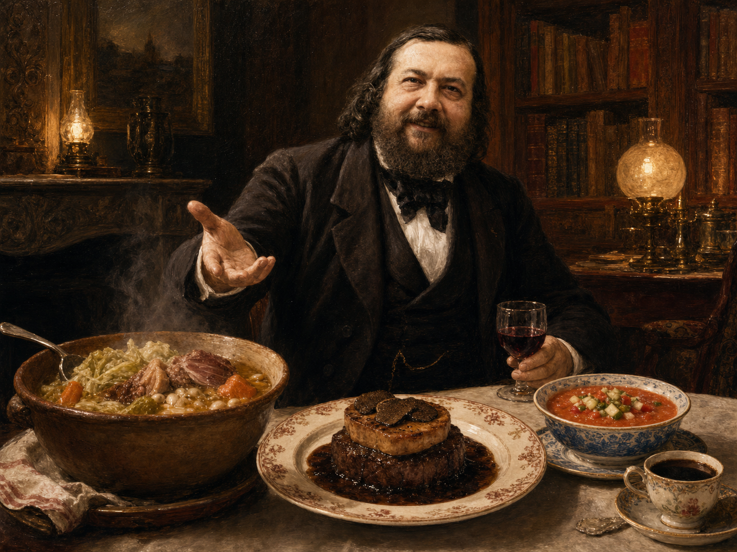 Théophile Gautier à table