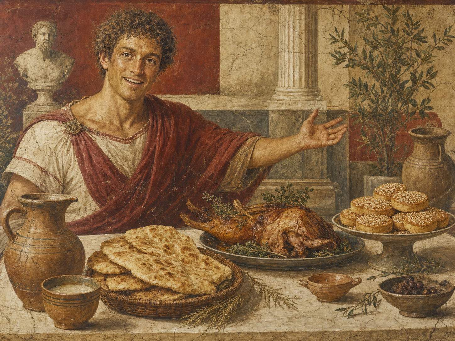 Thésée à table