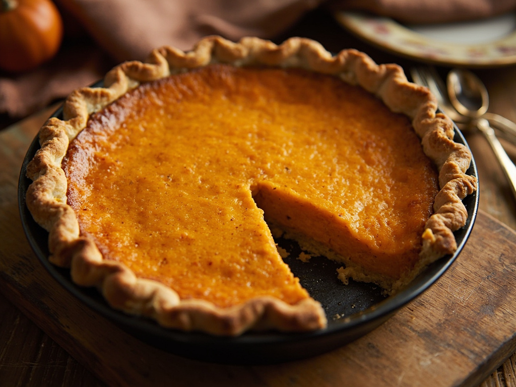 Tarte à la patate douce (sweet potato pie)