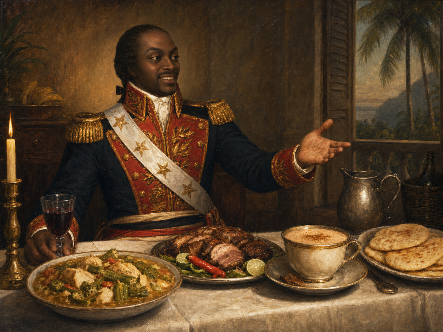 Toussaint Louverture at the table