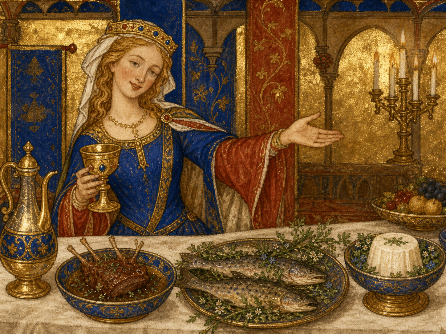 Tristan et Iseult à table