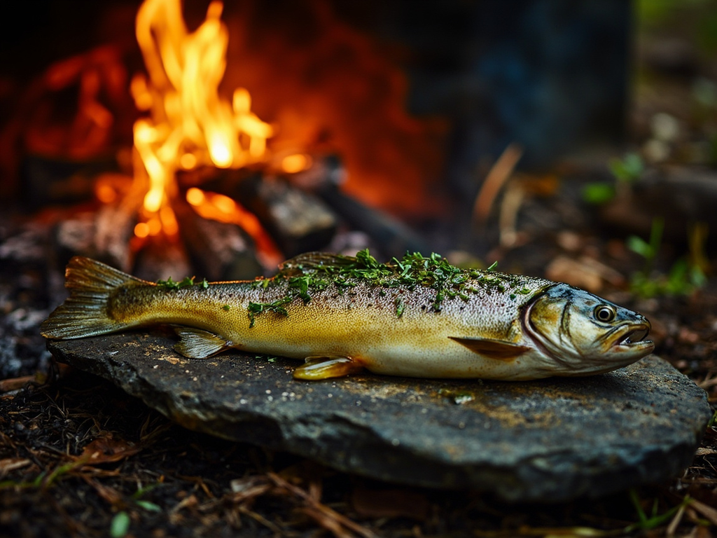 Grilled River Trout with Morois Herbs