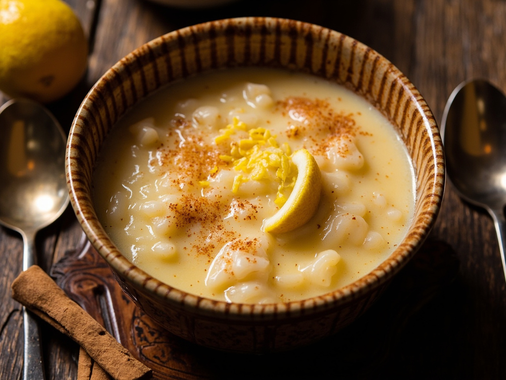 Riz au lait à la cannelle et au sucre de Madère
