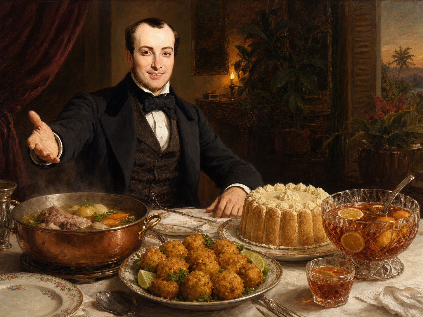 Victor Schoelcher à table