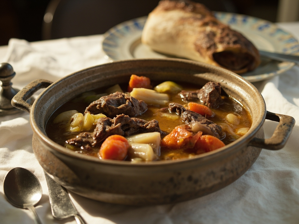 Pot-au-feu with boiled beef