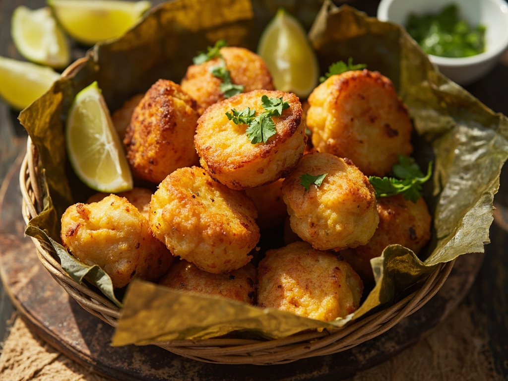 Creole salt cod fritters