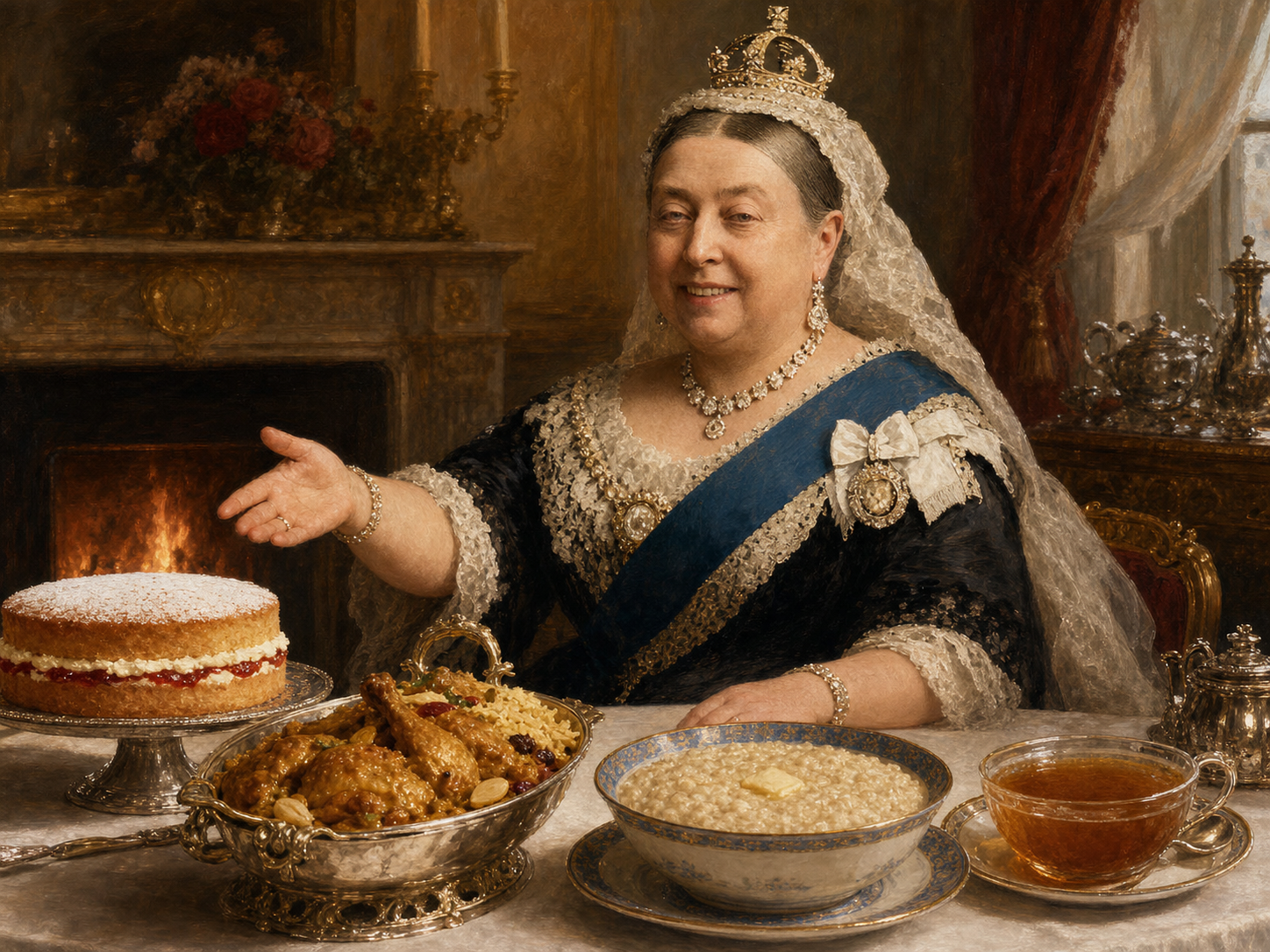 Victoria at the table