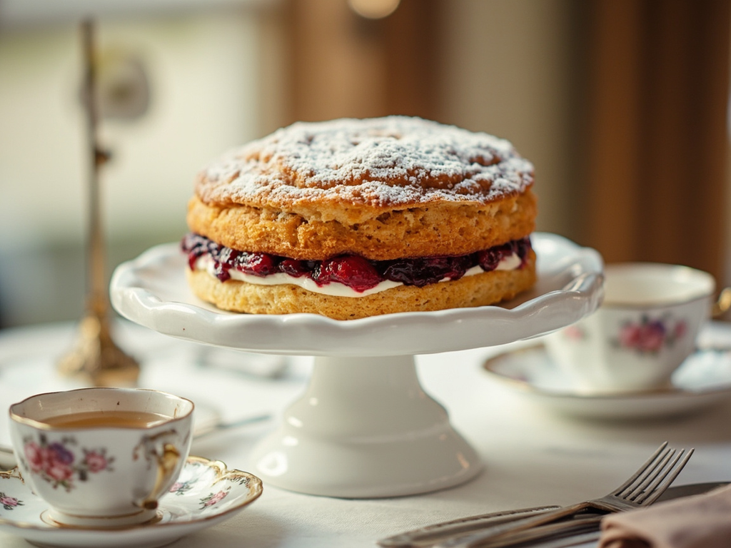 Le Victoria Sponge, gâteau de l'heure du thé