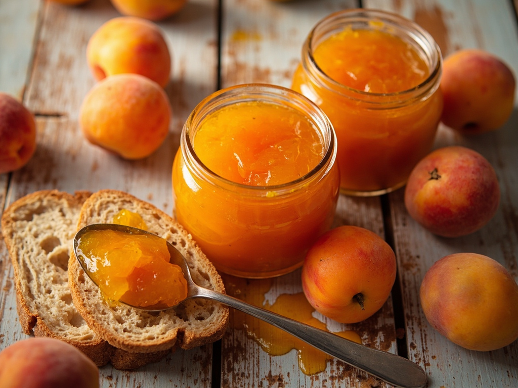Provençal Apricot Compote in Jars