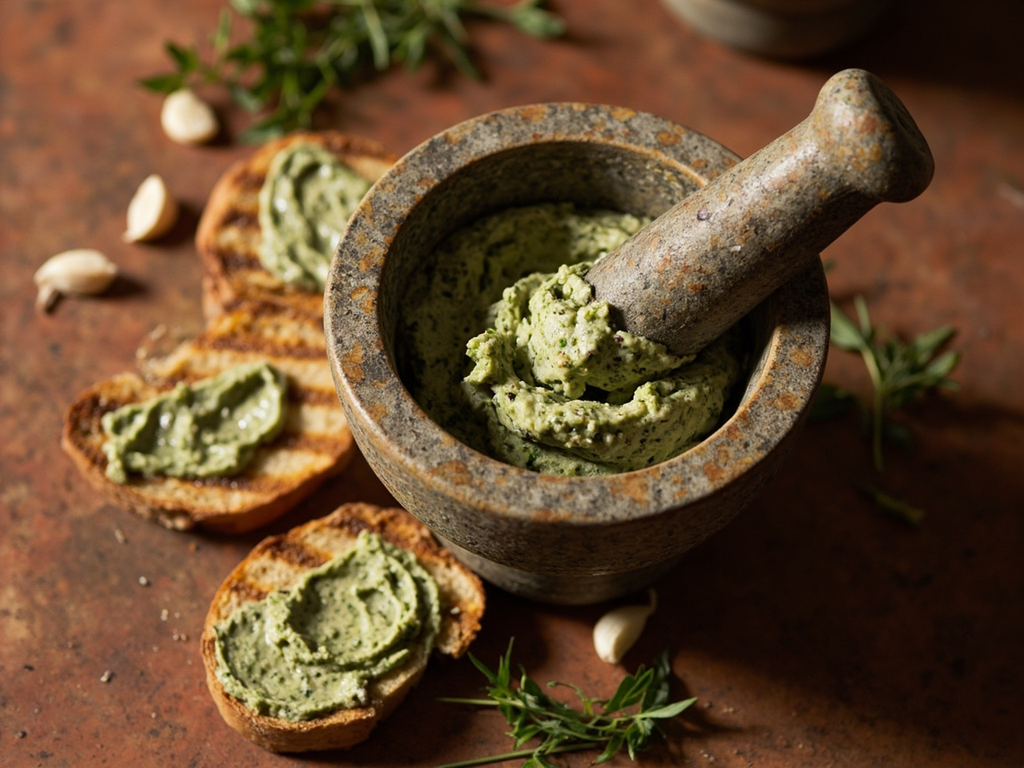 Moretum, la tartinade paysanne aux herbes