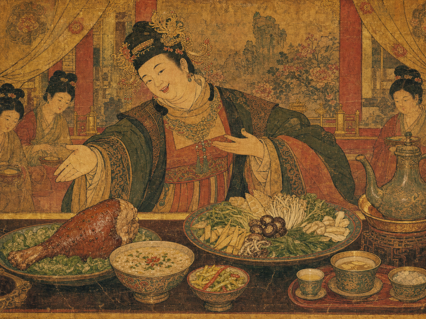 Wu Zetian at the table